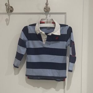 The Beaufort Bonnet Company Rollins Rugby Shirt - Nantucket Navy size 2t